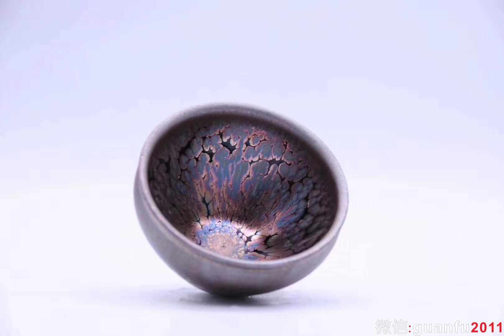 建盞第一品牌「飛惺」 紫金鷓鴣斑 8 x 5.2 cm 極品