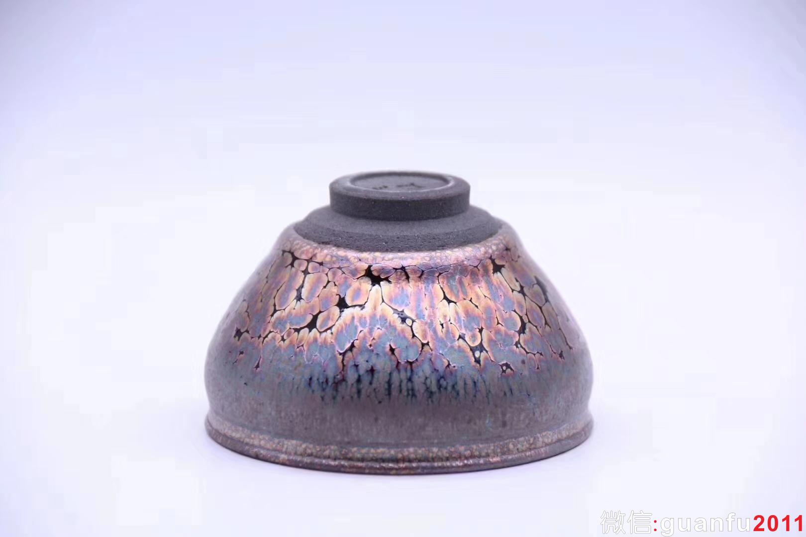 建盞第一品牌「飛惺」 紫金鷓鴣斑 8 x 5.2 cm 極品