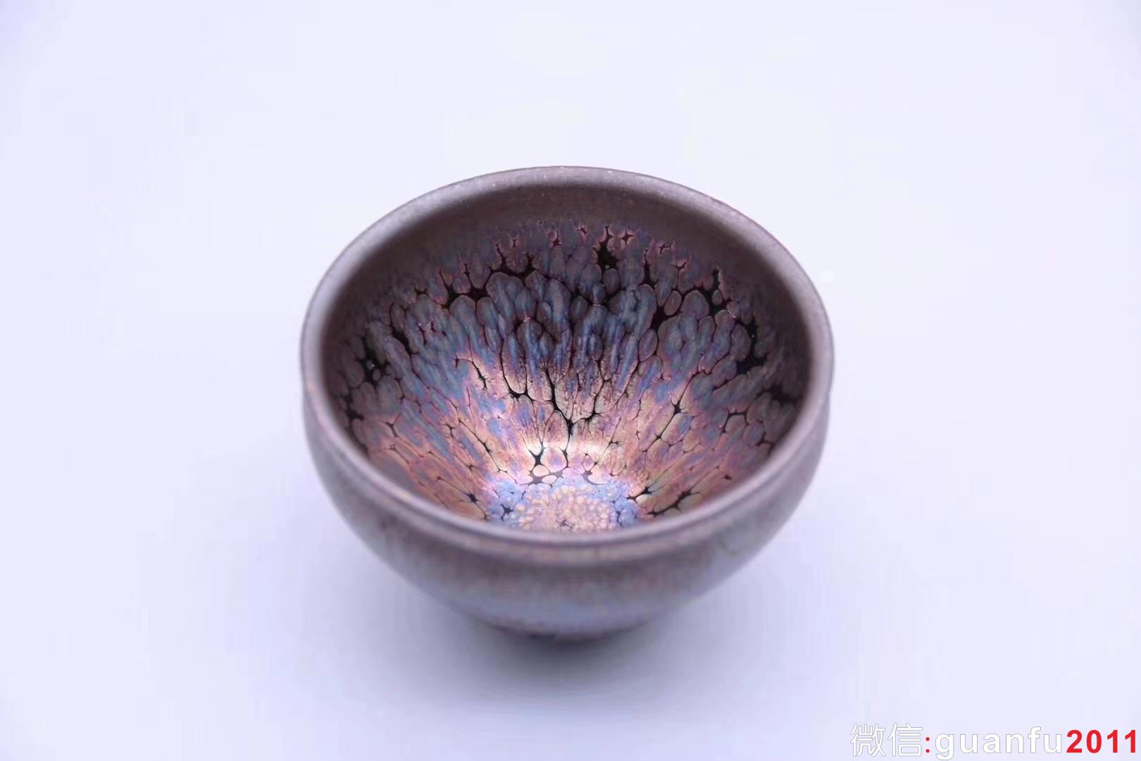 建盞第一品牌「飛惺」 紫金鷓鴣斑 8 x 5.2 cm 極品