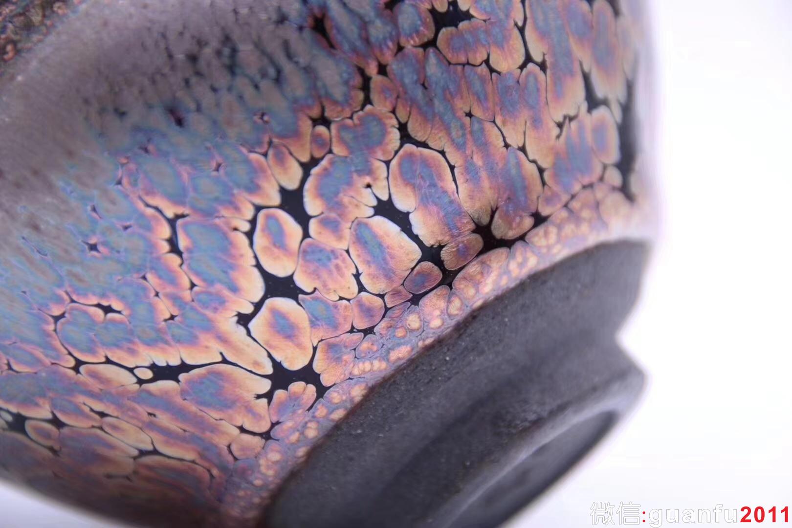 建盞第一品牌「飛惺」 紫金鷓鴣斑 8 x 5.2 cm 極品