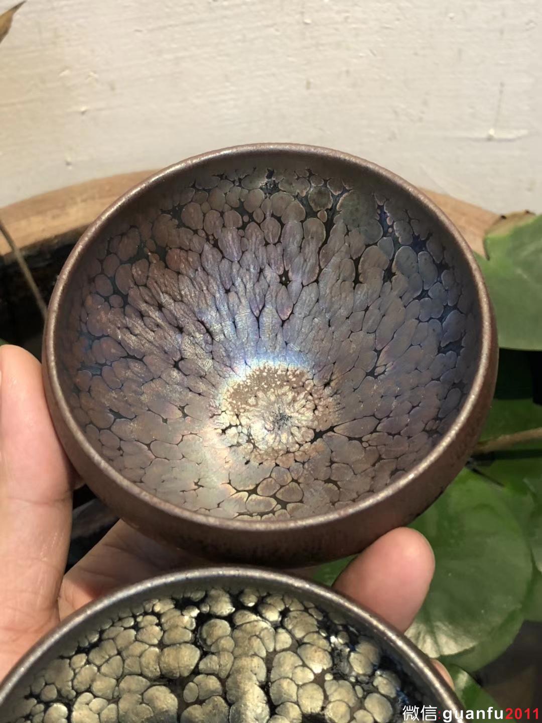 第一品牌 飛惺 缽型 口徑：9高：6 藍(lán)月亮鷓鴣斑 彩金鷓鴣斑