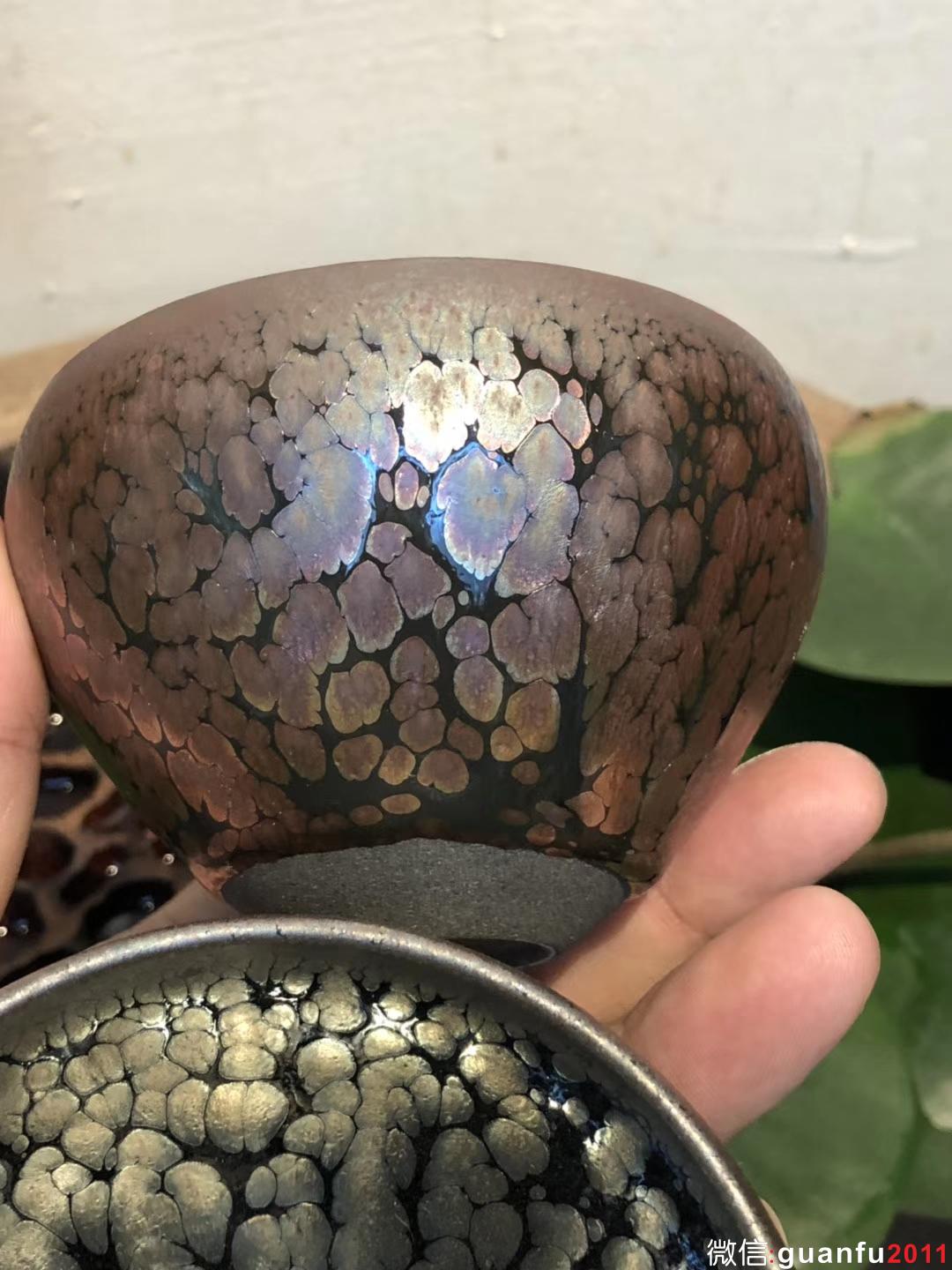 第一品牌 飛惺 缽型 口徑：9高：6 藍(lán)月亮鷓鴣斑 彩金鷓鴣斑