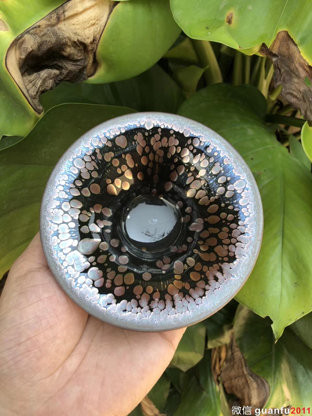 李盞 李昌海老師 蓮花鷓鴣斑 斗笠 口徑：10.8高：5.5