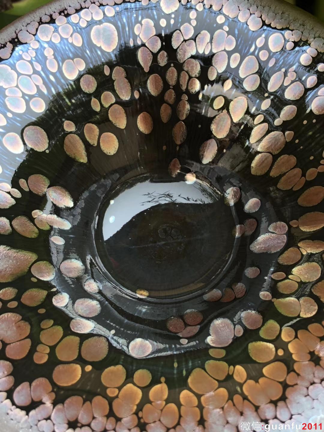 李盞 李昌海老師 蓮花鷓鴣斑 斗笠 口徑：10.8高：5.5