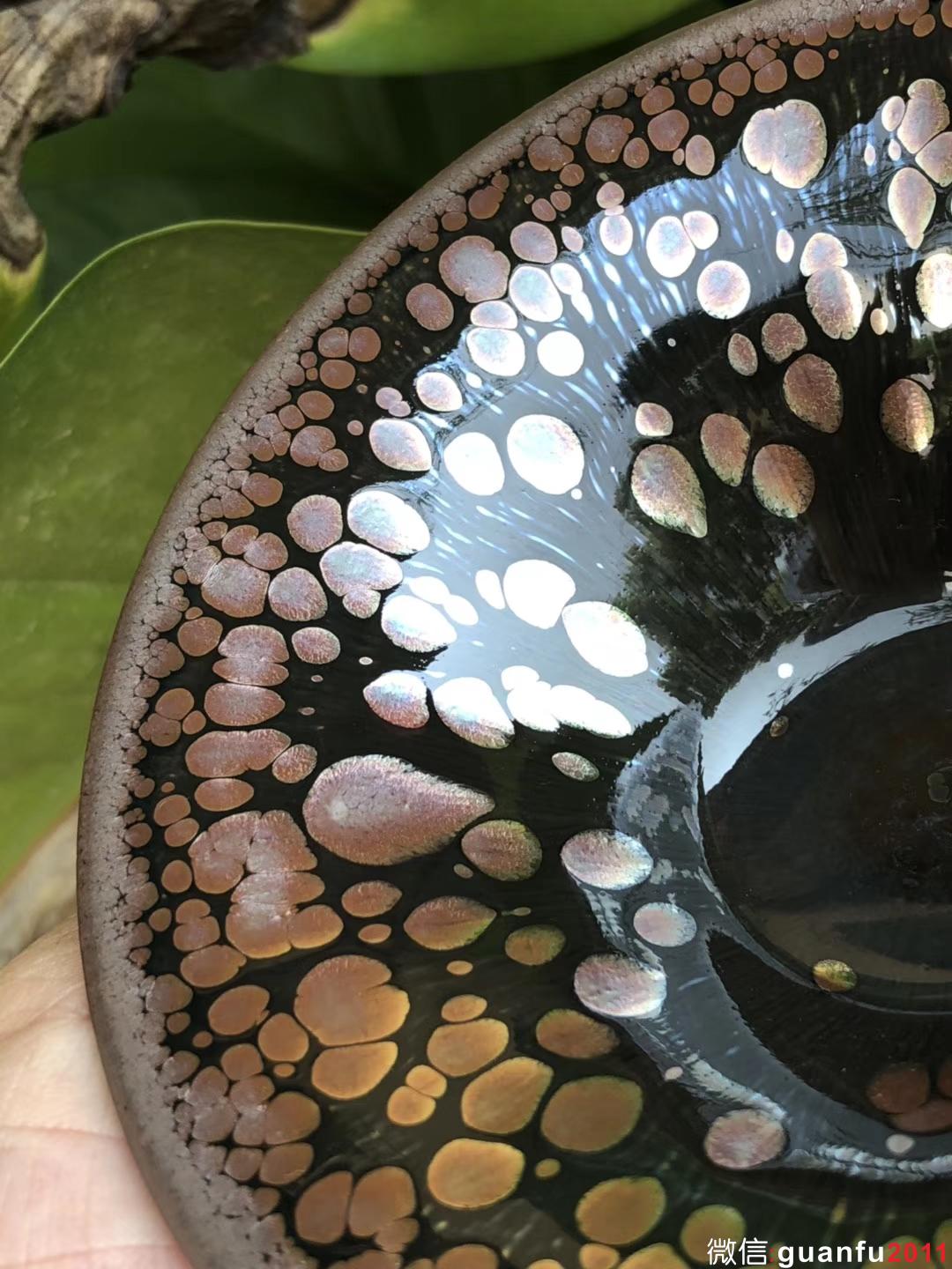 李盞 李昌海老師 蓮花鷓鴣斑 斗笠 口徑：10.8高：5.5