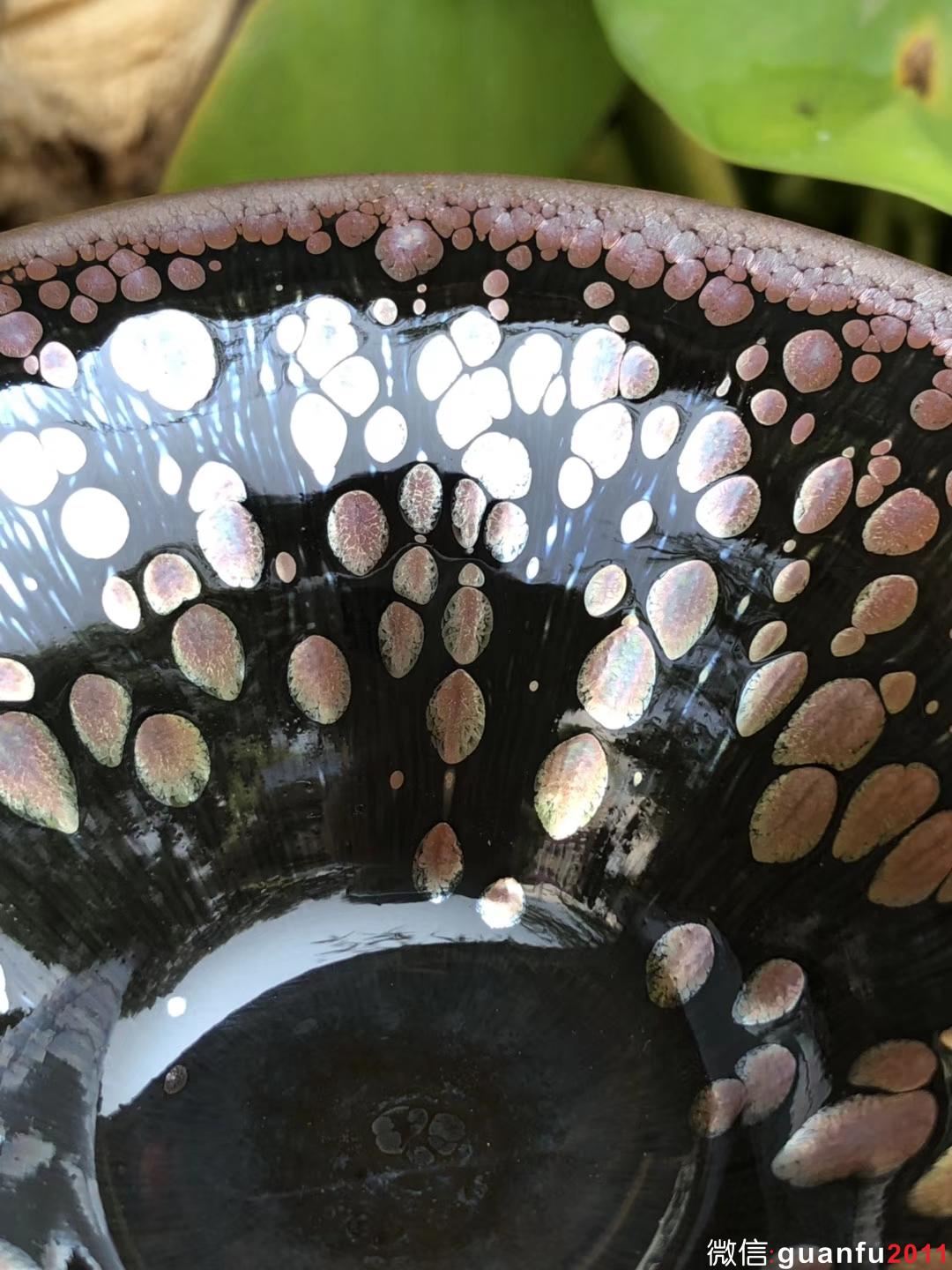 李盞 李昌海老師 蓮花鷓鴣斑 斗笠 口徑：10.8高：5.5