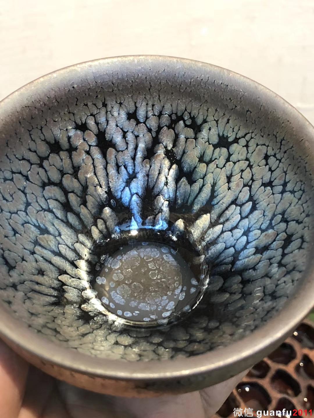 李盞 李昌海老師 鷓鴣斑 束口 口徑：9.3高：6