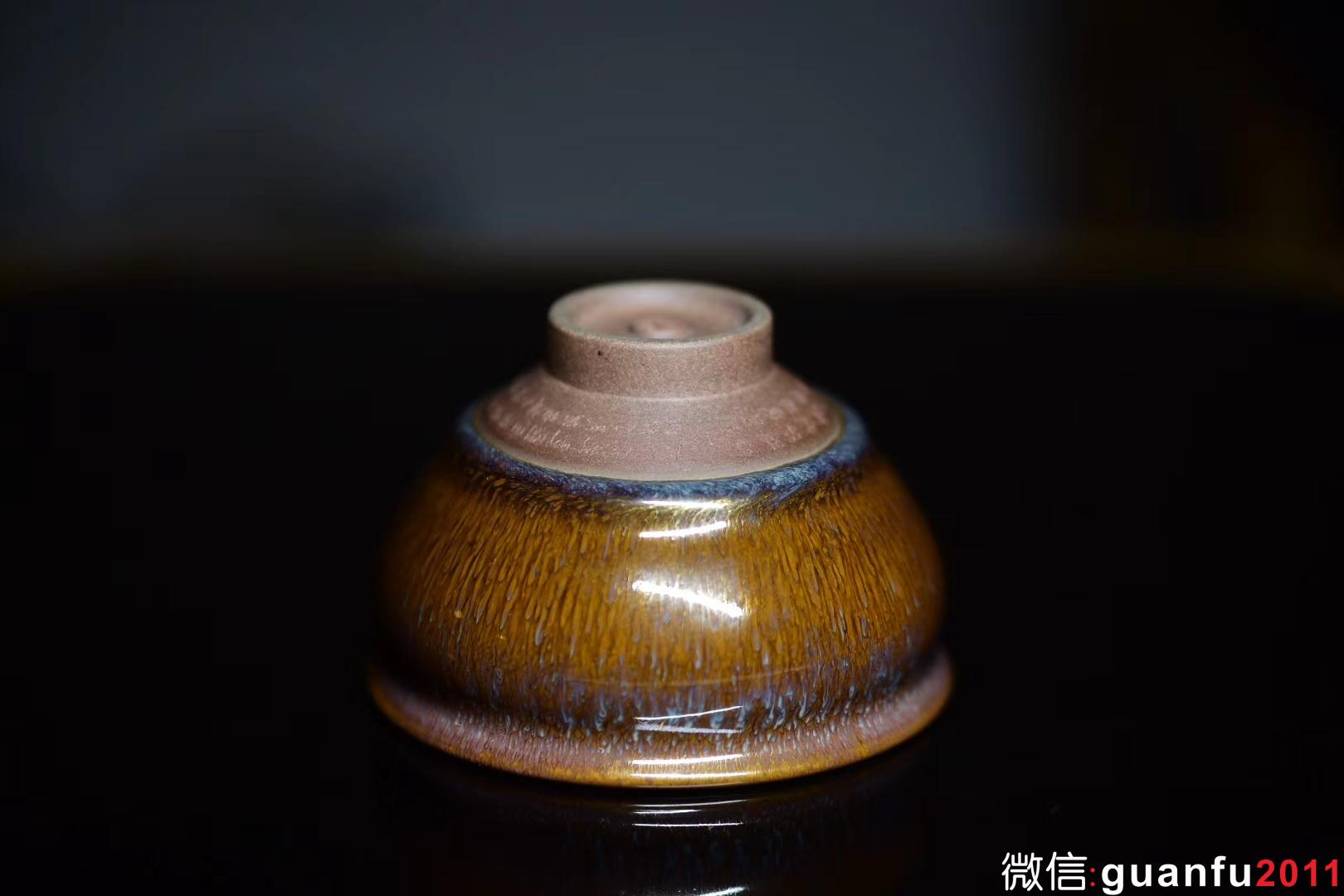 【金絲玉毫】紫砂胎 范澤鋒制 口徑:9公分高5.5公分