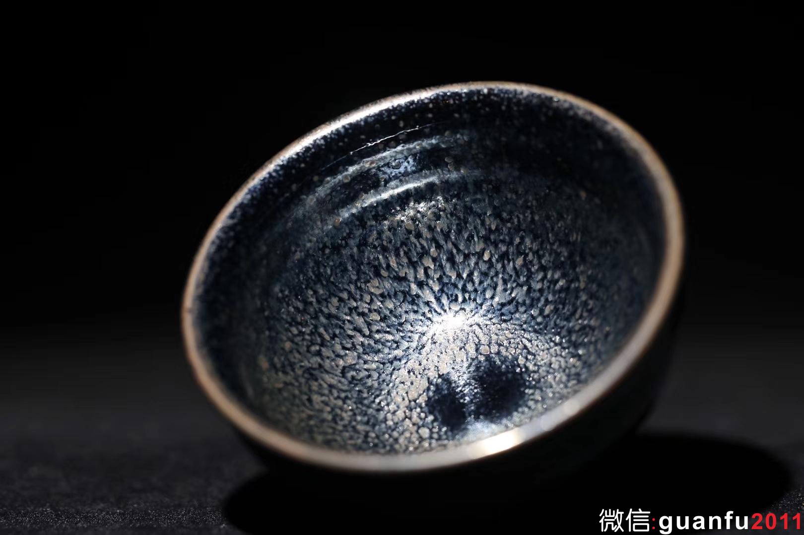 孫建興大師早期作品 銀油滴束口盞8.9/5.5 品相完美收藏價值高