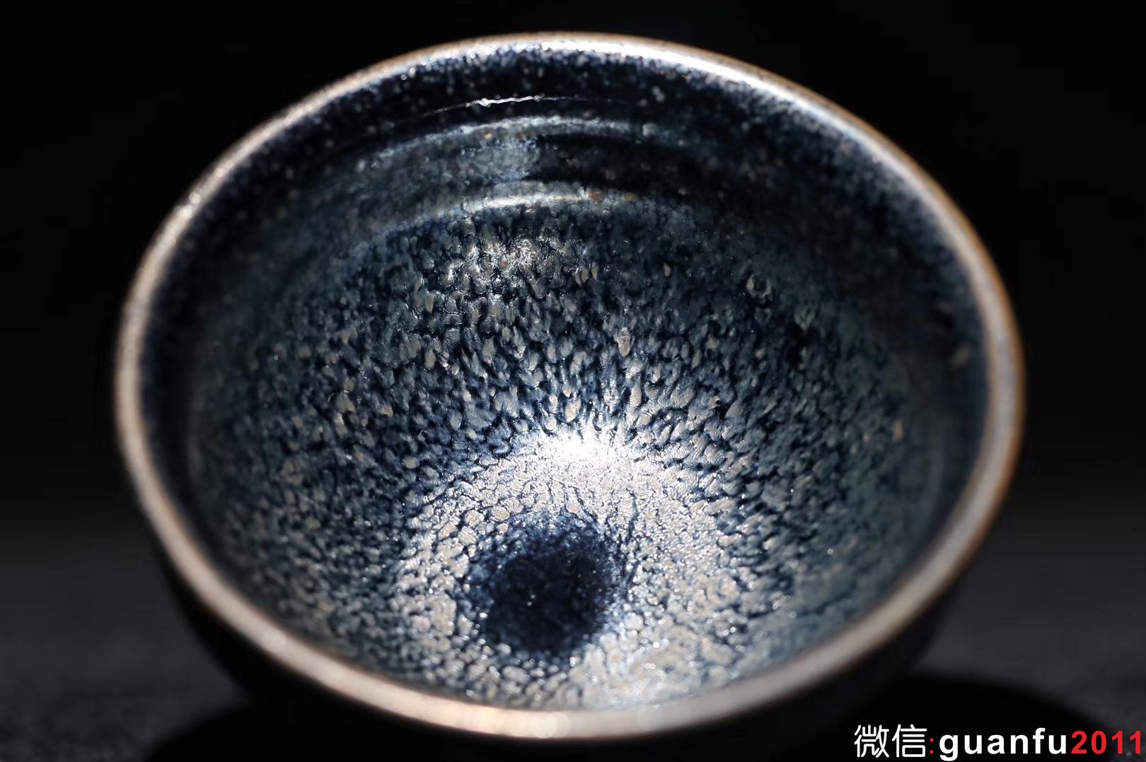 孫建興大師早期作品 銀油滴束口盞8.9/5.5 品相完美收藏價值高