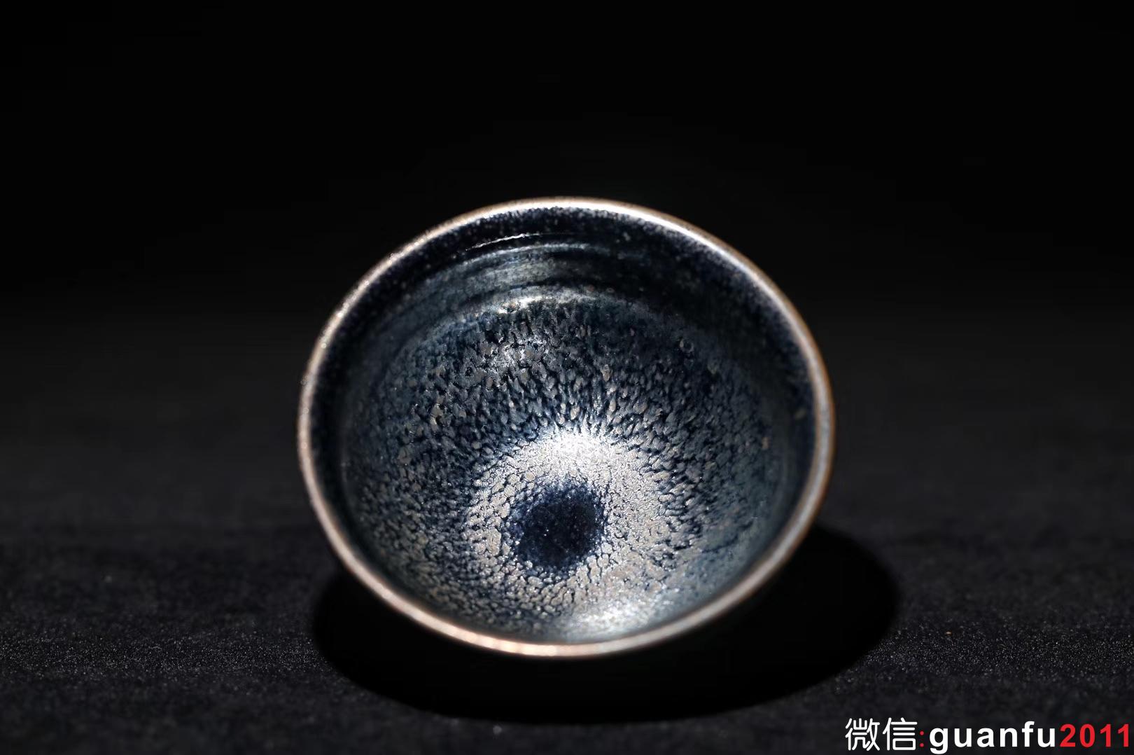 孫建興大師早期作品 銀油滴束口盞8.9/5.5 品相完美收藏價值高