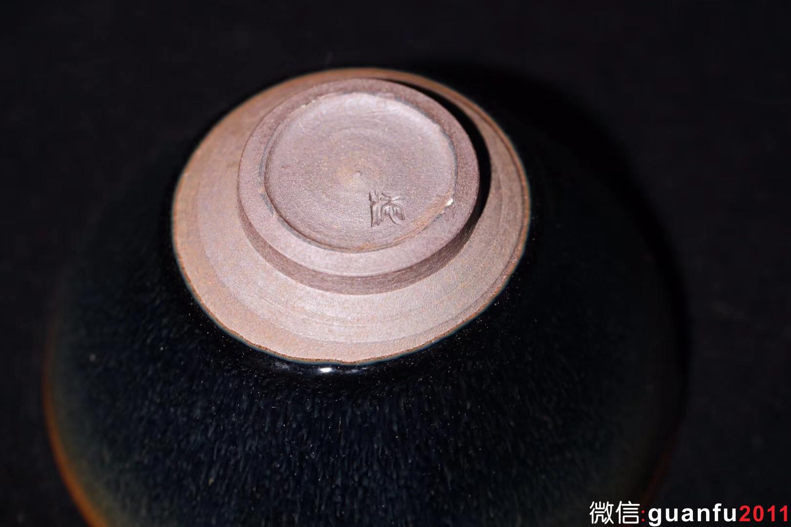 把盞堂古法柴燒建盞 青黑兔毫束口盞12CM 傳統(tǒng)宋韻，標準器型