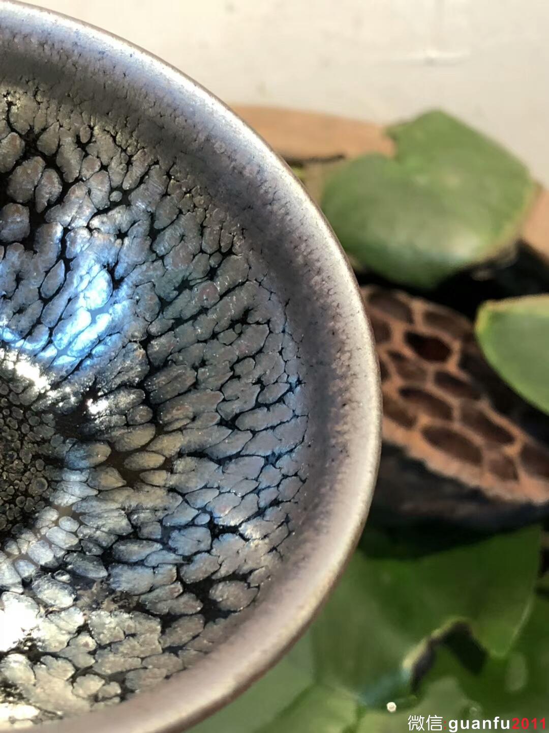 李盞 李昌海老師 鷓鴣斑 香爐型  口徑：9.5