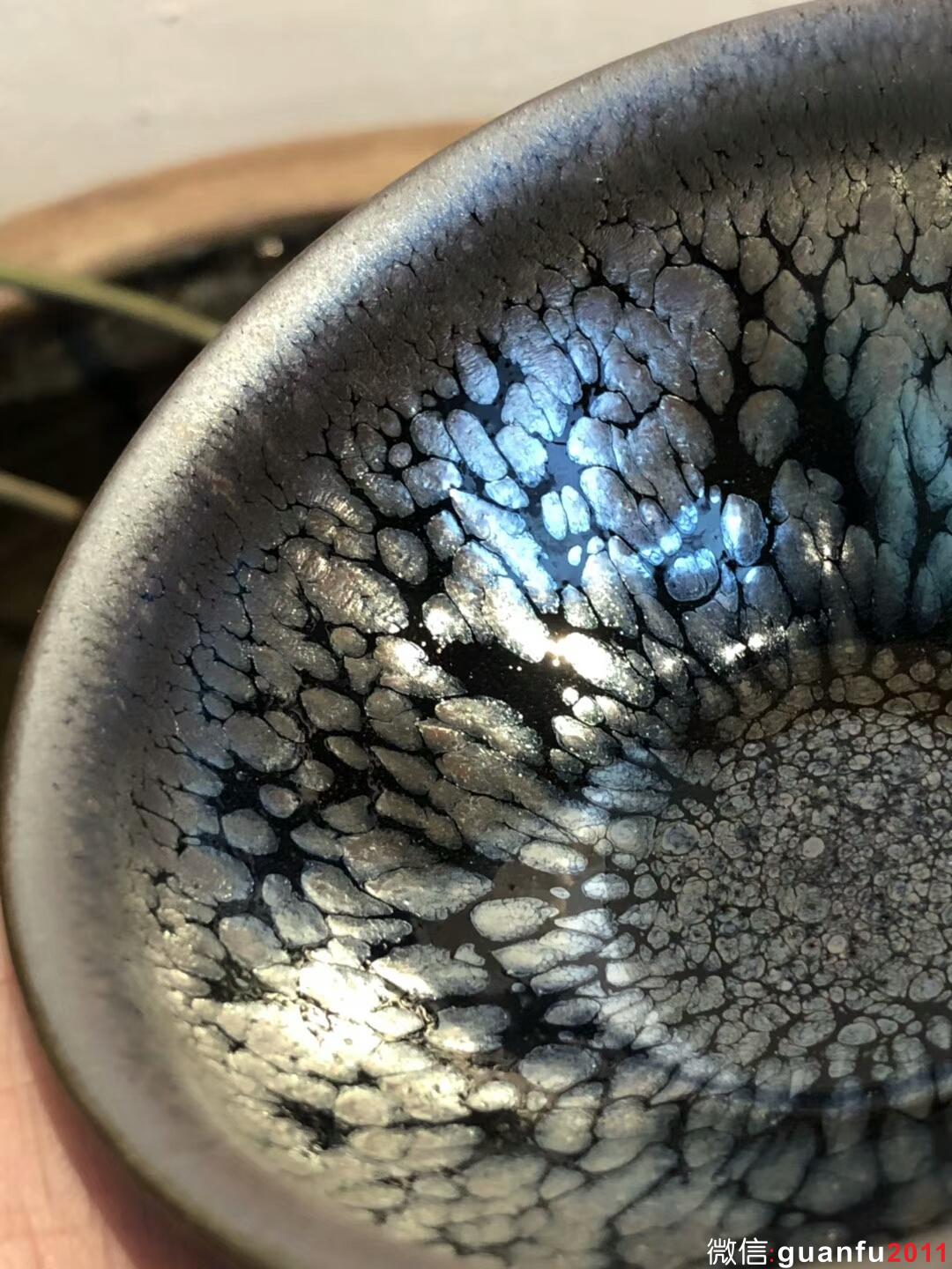 李盞 李昌海老師 鷓鴣斑 香爐型  口徑：9.5