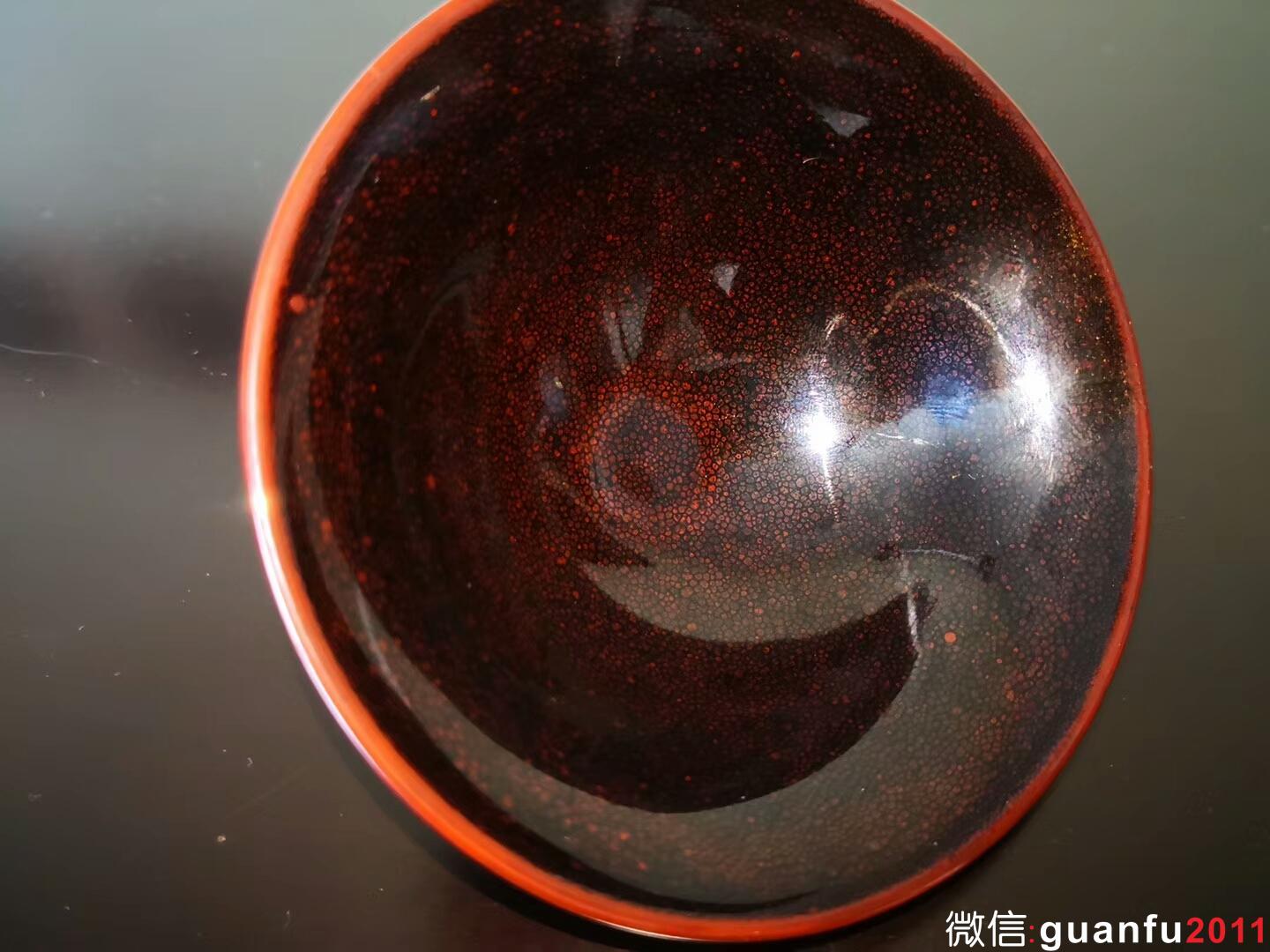 紅油滴 建盞界泰斗 陳大鵬老師作品 10.5×4.3cm