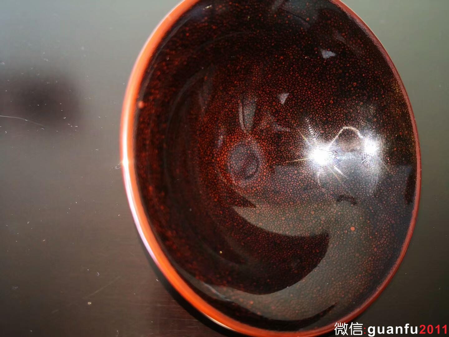 紅油滴 建盞界泰斗 陳大鵬老師作品 10.5×4.3cm