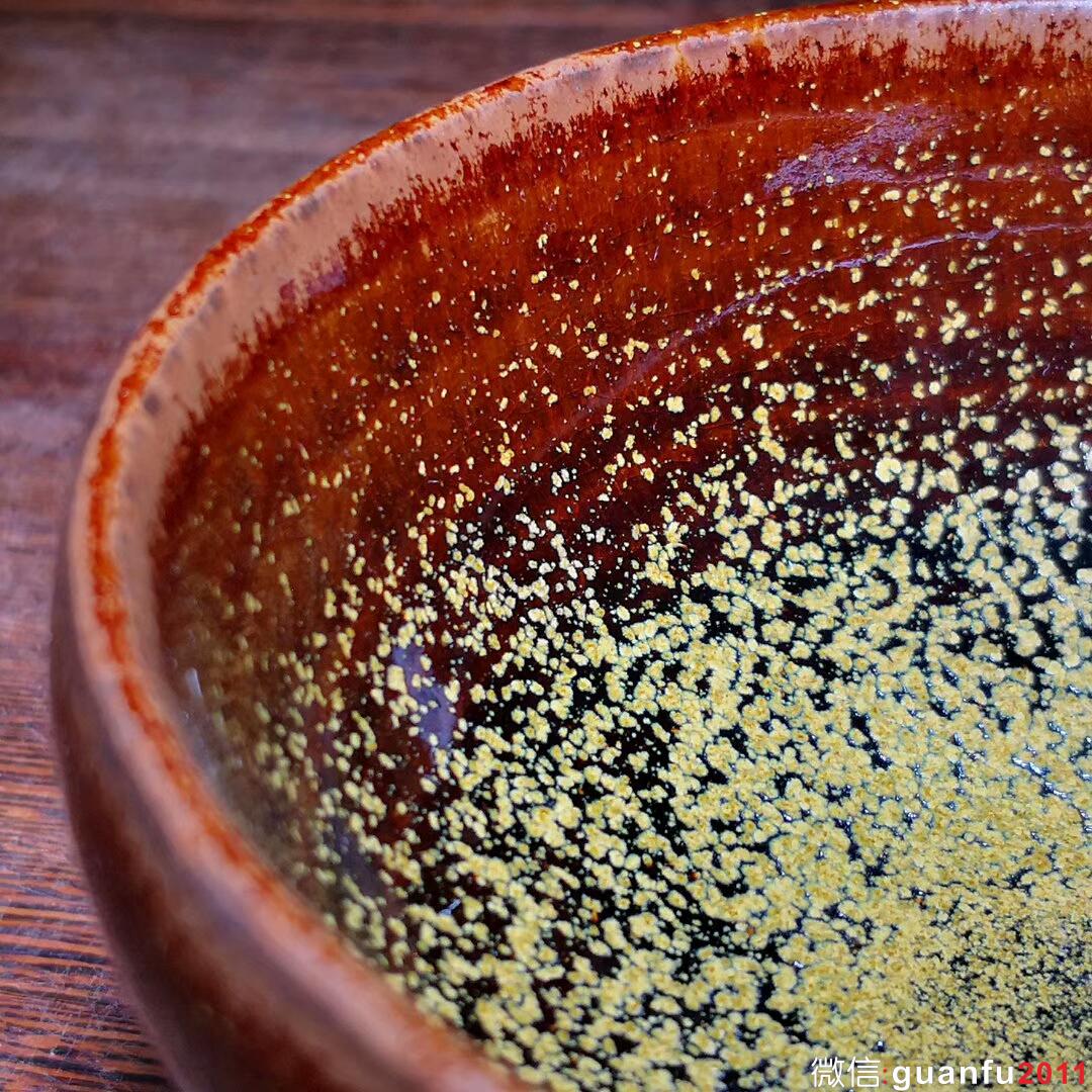 柴燒花月夜~樊寶華師傅作品 口徑9.8高4.8