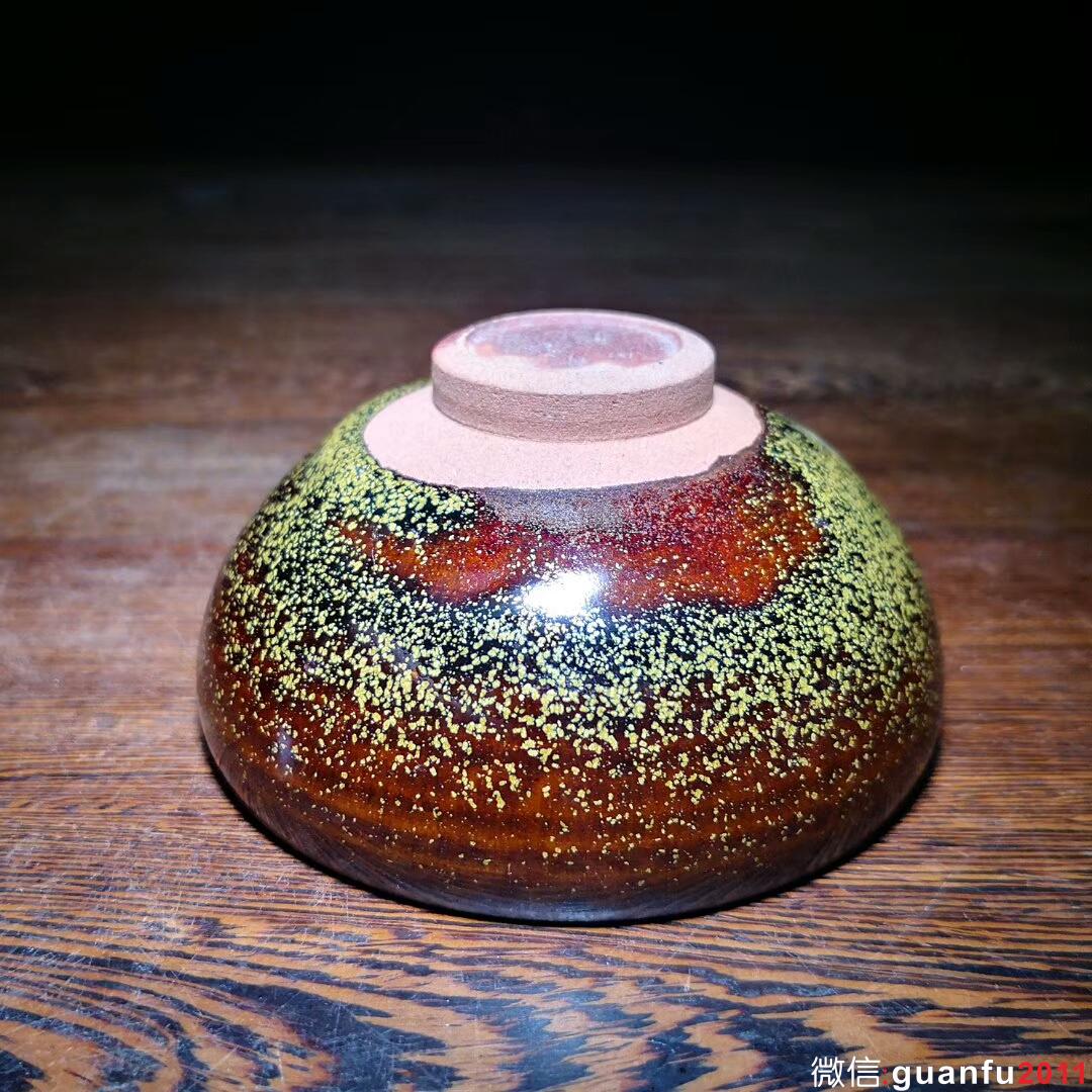 柴燒花月夜~樊寶華師傅作品 口徑9.8高4.8