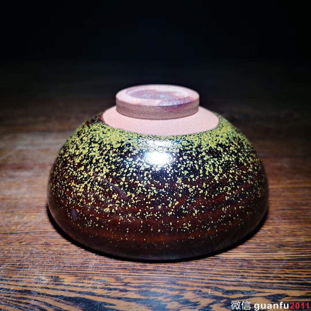 柴燒花月夜~樊寶華師傅作品 口徑9.8高4.8