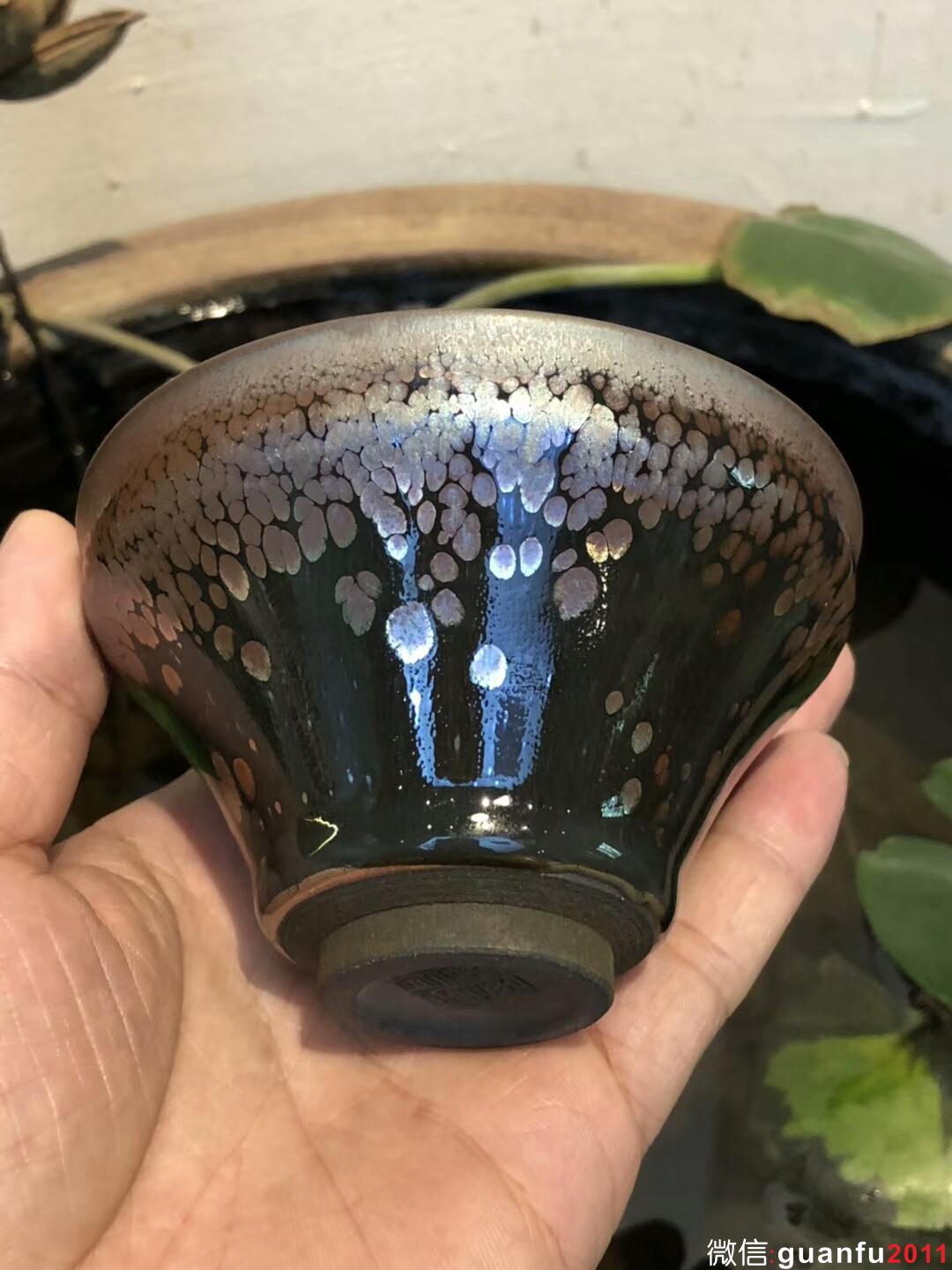 李昌海老師 彩蓮-鷓鴣斑 玉蘭杯 口徑：10高：6