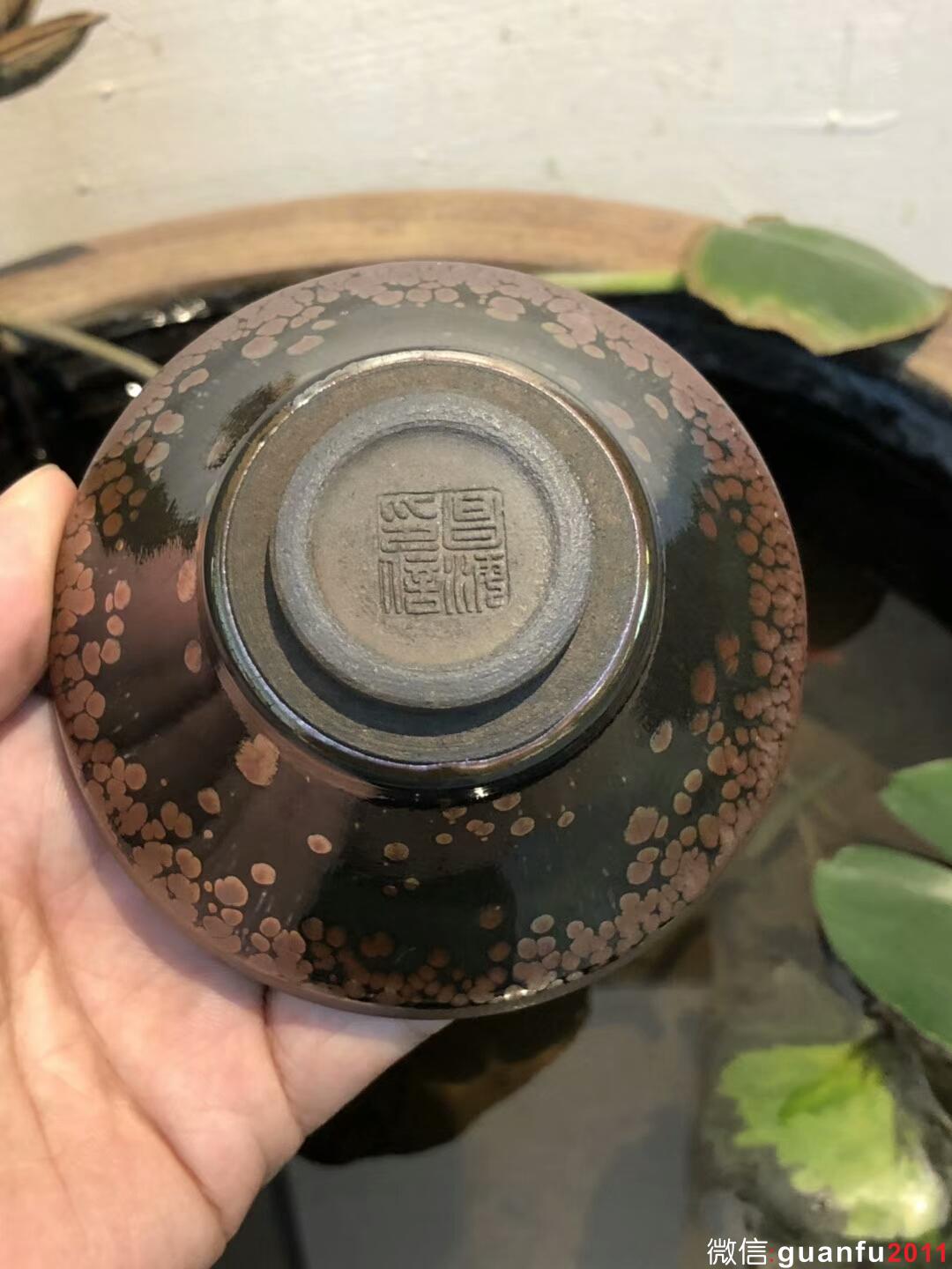 李昌海老師 彩蓮-鷓鴣斑 玉蘭杯 口徑：10高：6