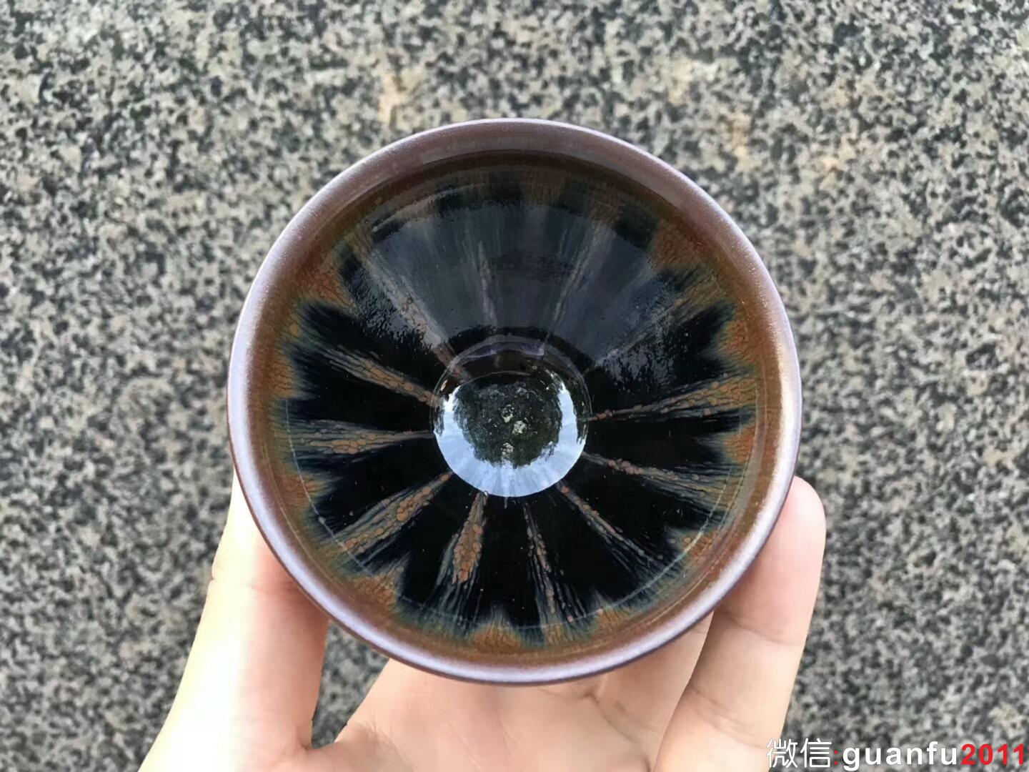 非遺傳承人 作者：吳立主老師 作品：西瓜紋 口徑：8.5cm*4.8cm