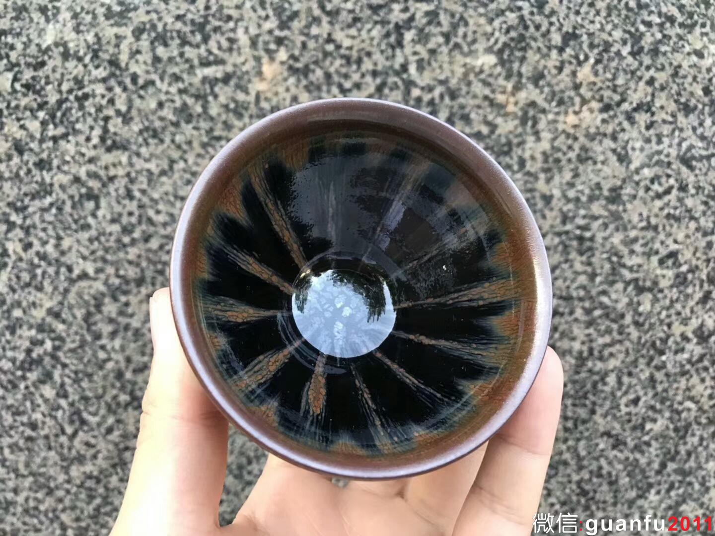 非遺傳承人 作者：吳立主老師 作品：西瓜紋 口徑：8.5cm*4.8cm