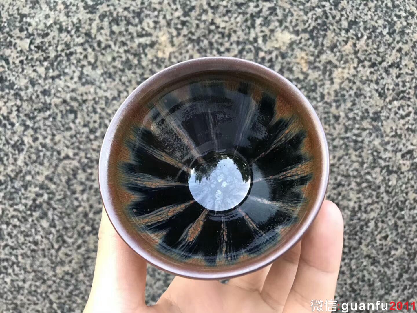 非遺傳承人 作者：吳立主老師 作品：西瓜紋 口徑：8.5cm*4.8cm