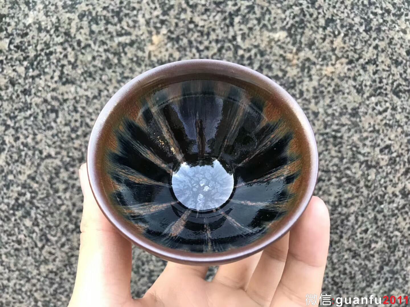 非遺傳承人 作者：吳立主老師 作品：西瓜紋 口徑：8.5cm*4.8cm