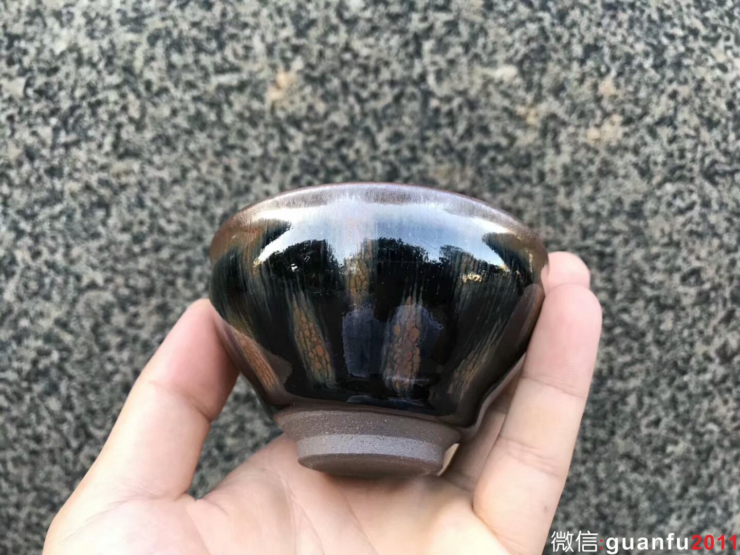 非遺傳承人 作者：吳立主老師 作品：西瓜紋 口徑：8.5cm*4.8cm