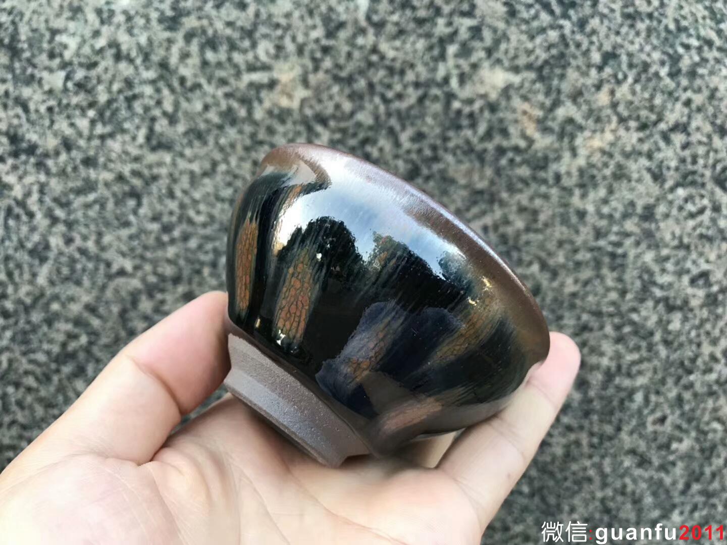 非遺傳承人 作者：吳立主老師 作品：西瓜紋 口徑：8.5cm*4.8cm