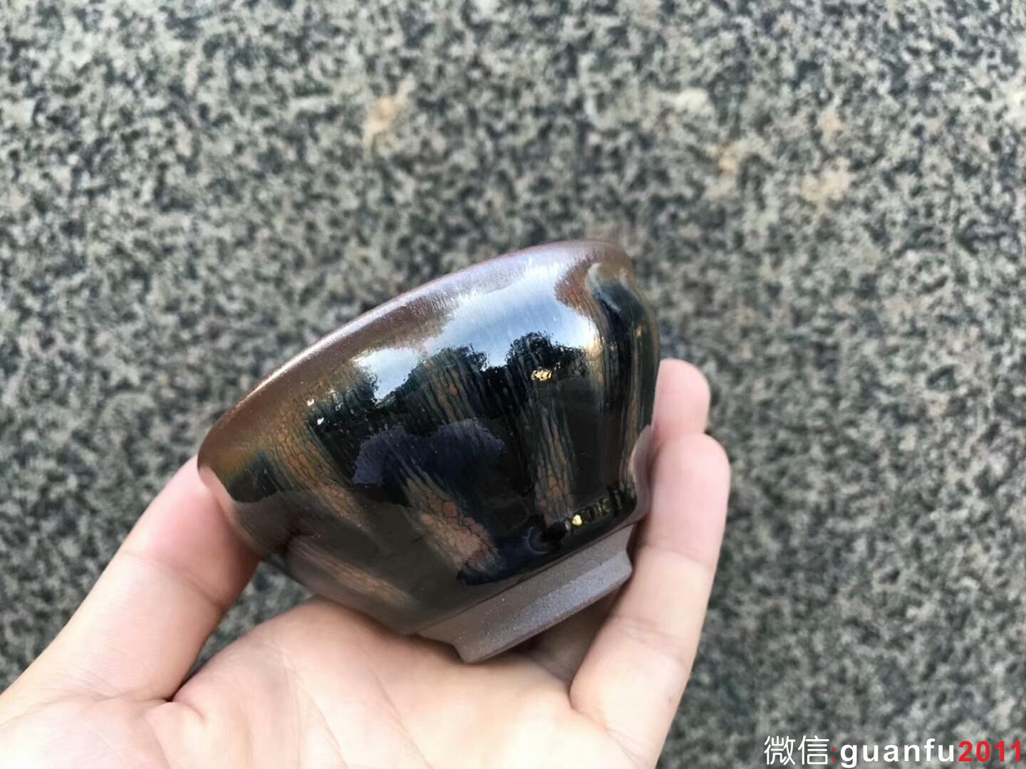 非遺傳承人 作者：吳立主老師 作品：西瓜紋 口徑：8.5cm*4.8cm