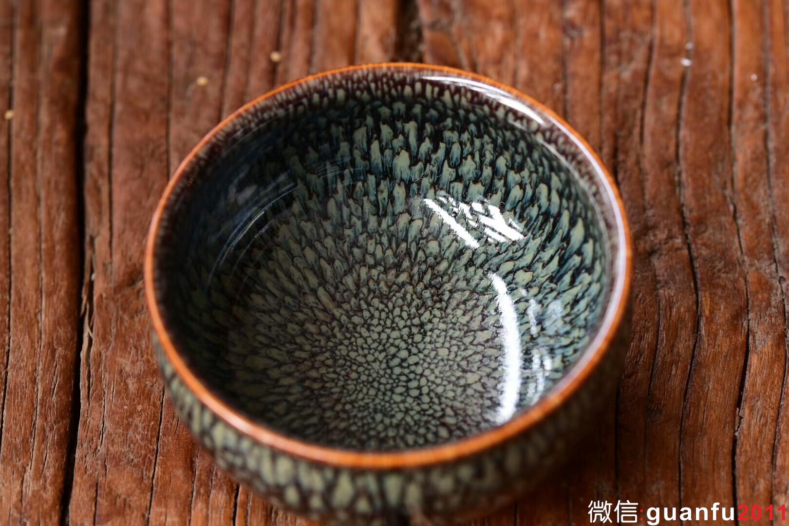 范澤鋒：星月盞 鷓鴣斑鼓杯型:9公分