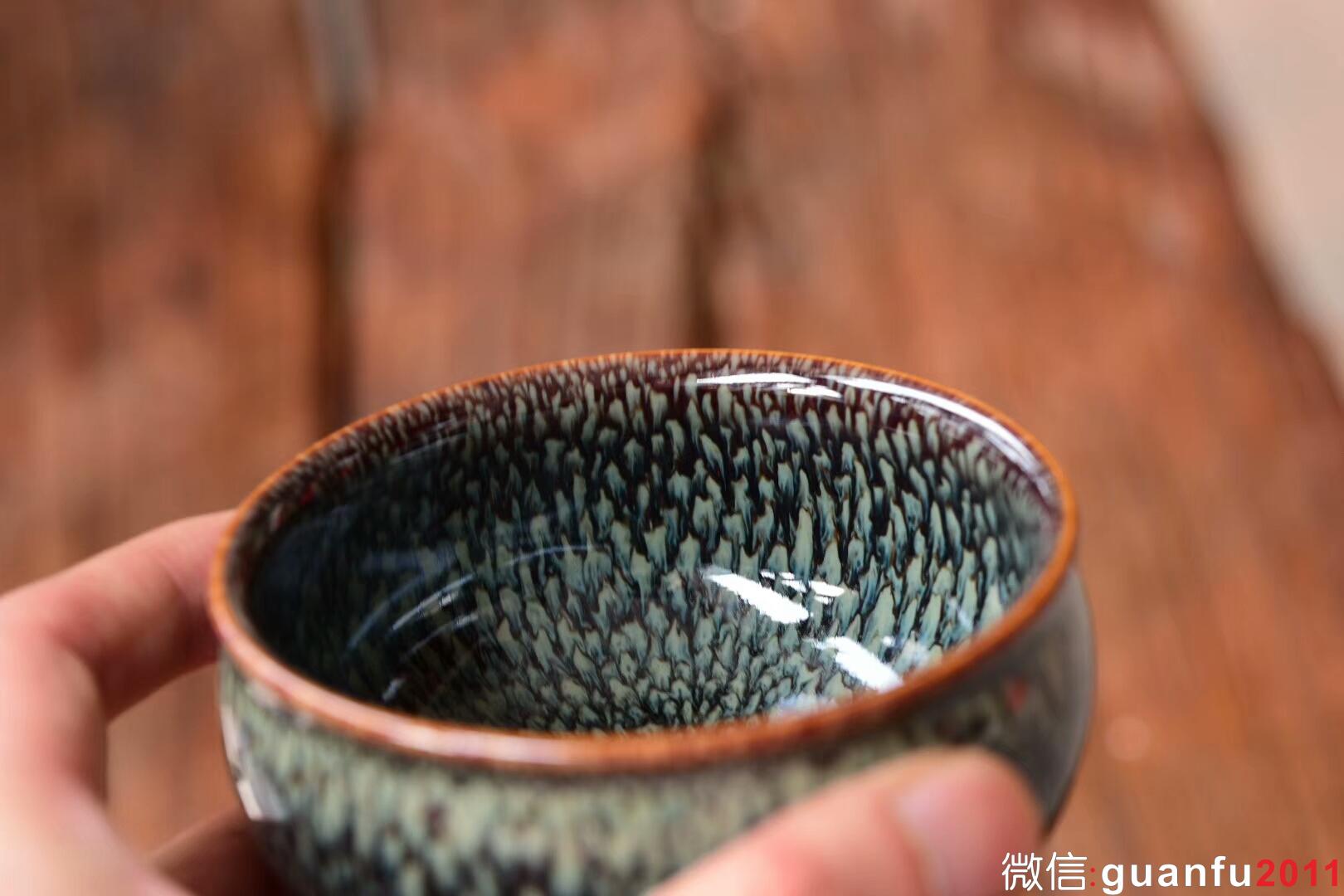 范澤鋒：星月盞 鷓鴣斑鼓杯型:9公分