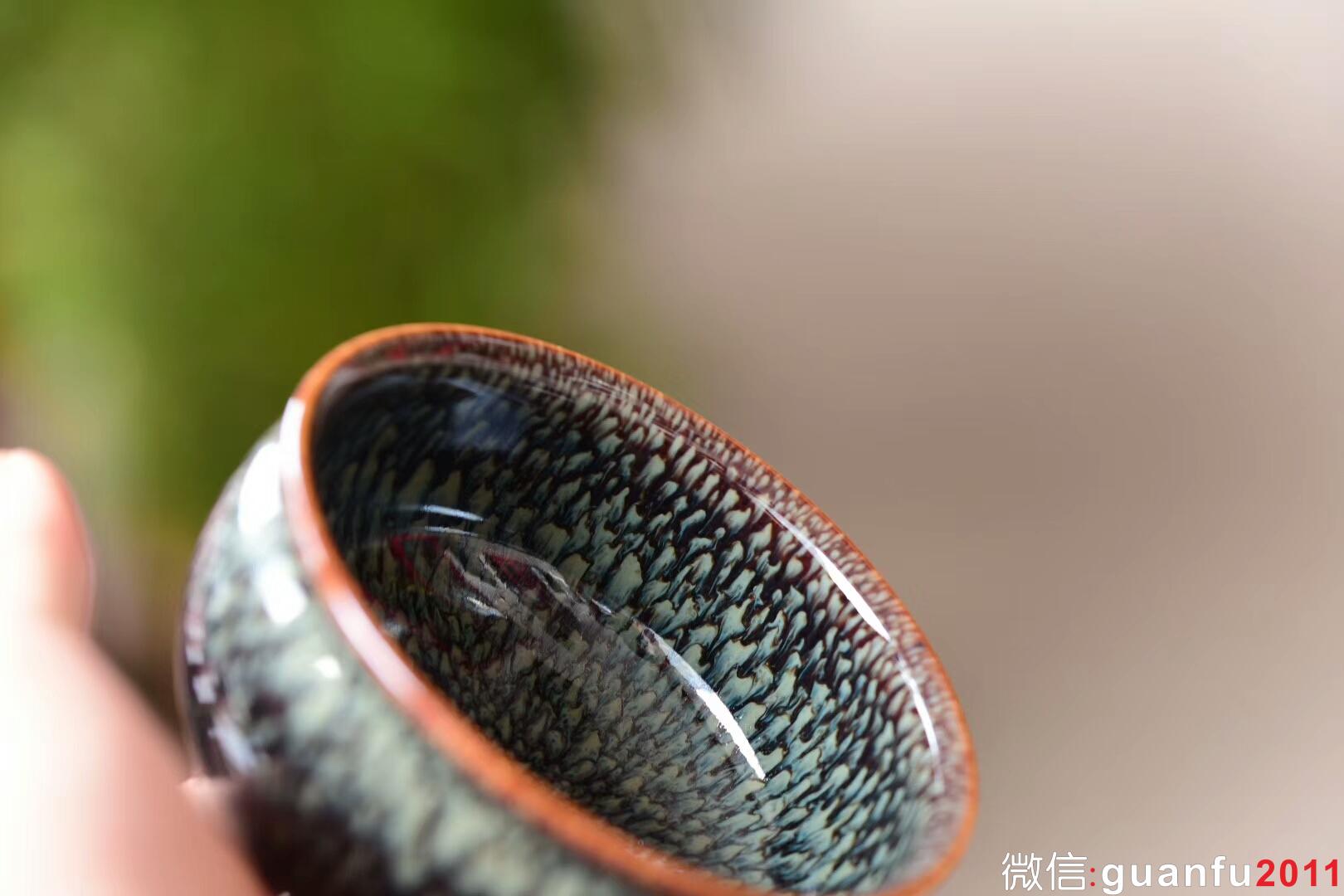 范澤鋒：星月盞 鷓鴣斑鼓杯型:9公分