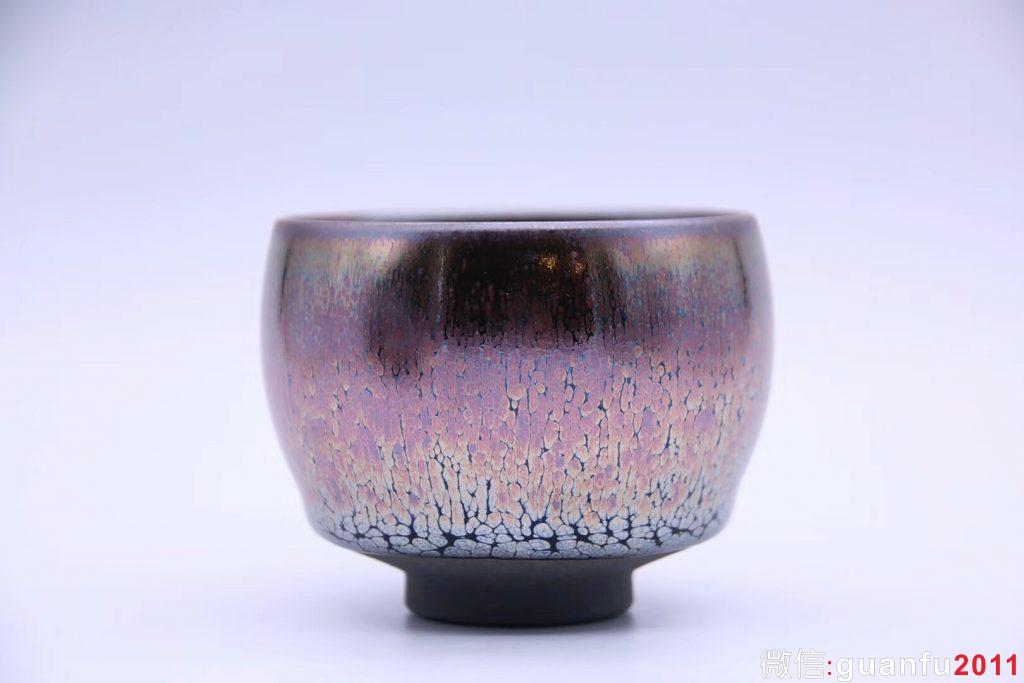 邀五朋摯友，品一盞好茶，敘舊事新情，高級工藝美術師作者：李遠興老師 品名：紫霞對杯