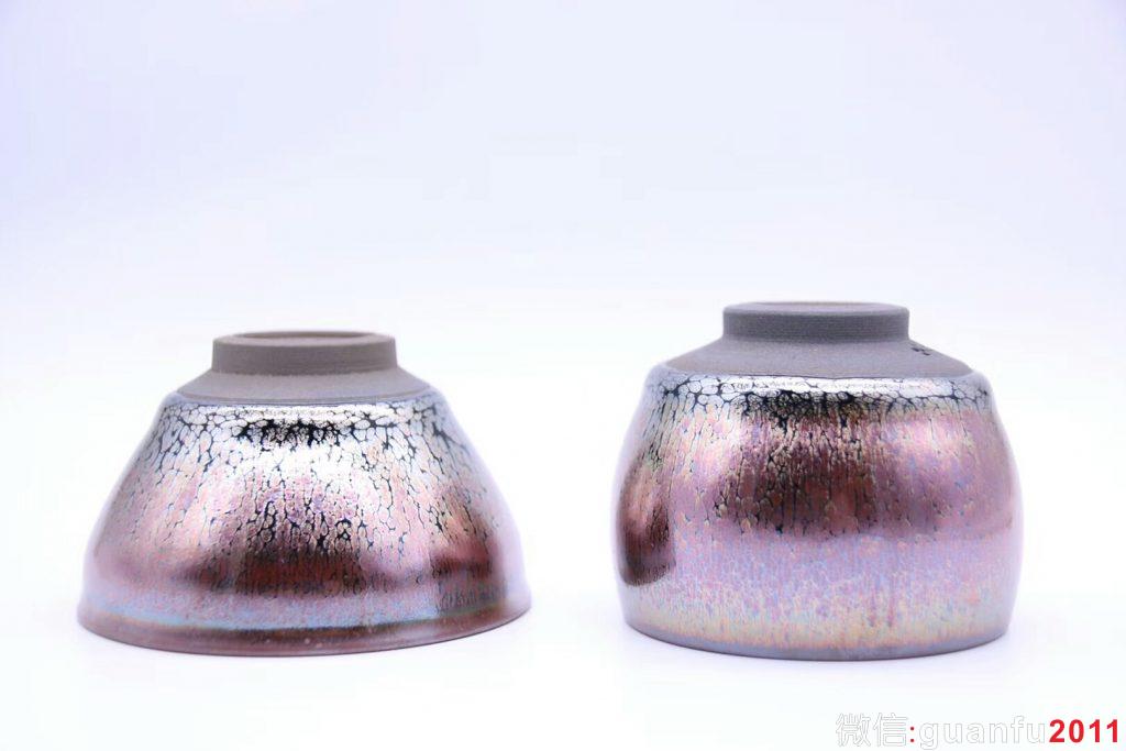 邀五朋摯友，品一盞好茶，敘舊事新情，高級工藝美術師作者：李遠興老師 品名：紫霞對杯