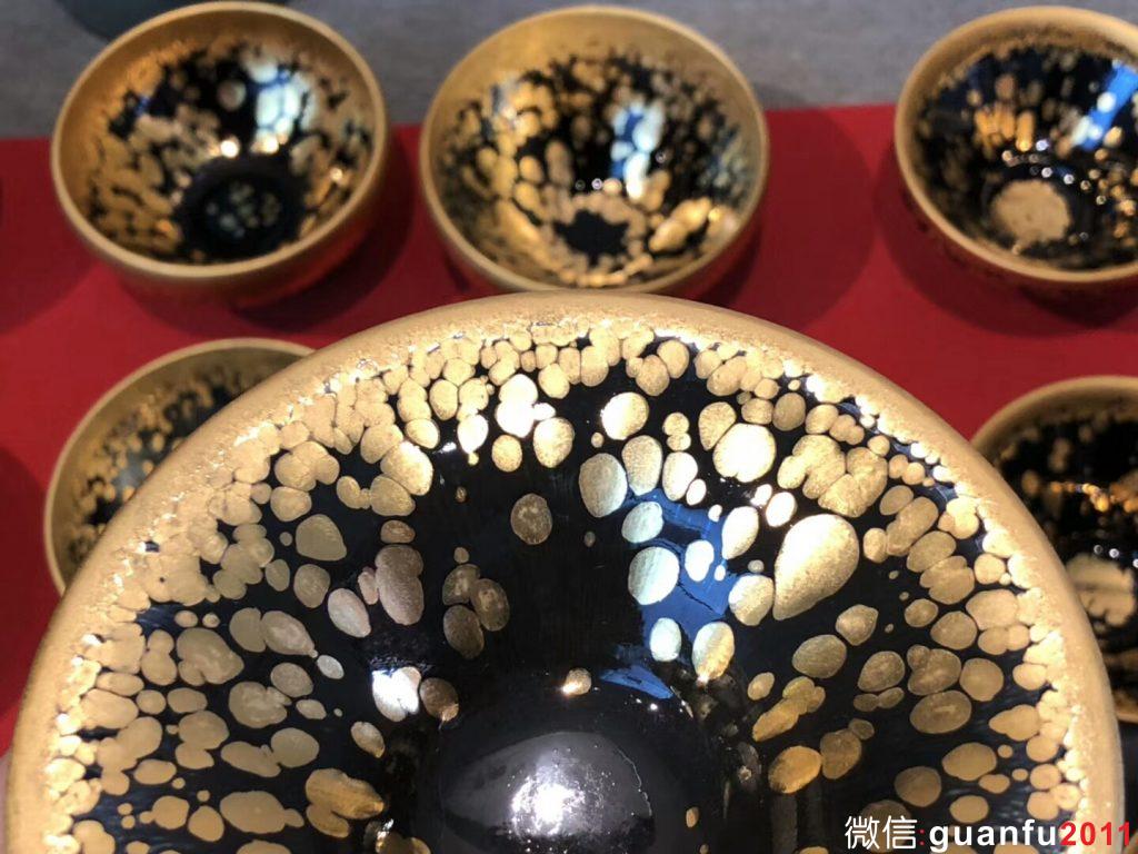 李昌海-老師（金油滴） 玉蘭杯 缽型 斗笠型 （金燦燦）李盞造器——始終如一