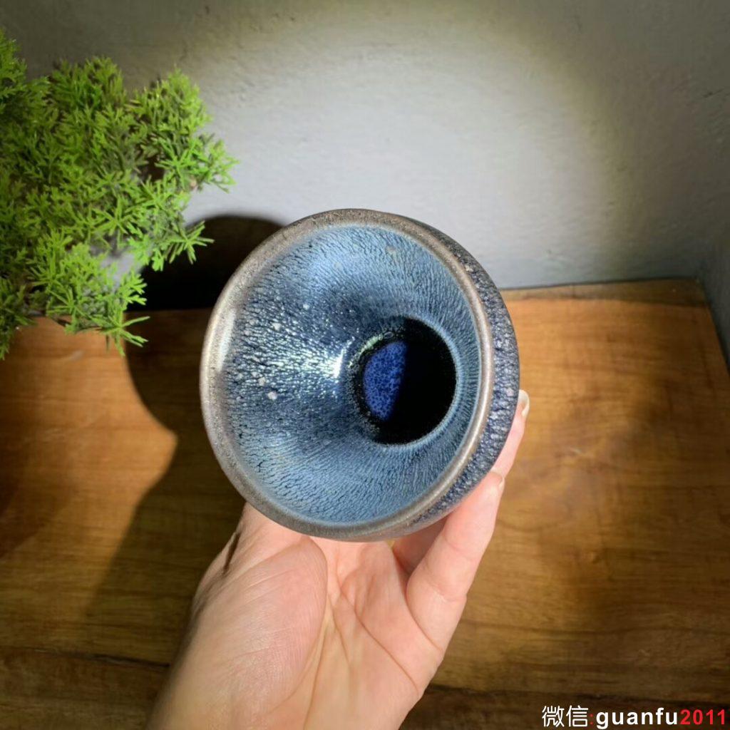 溪琪銀毫將軍杯 口徑9cm 高6cm