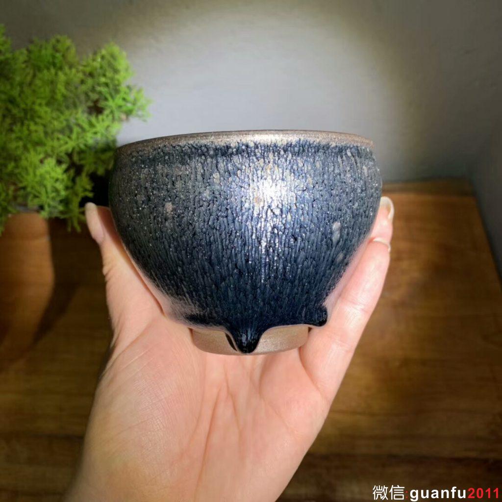 溪琪銀毫將軍杯 口徑9cm 高6cm