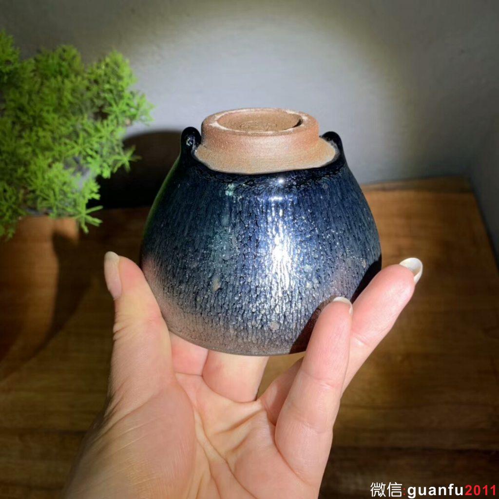 溪琪銀毫將軍杯 口徑9cm 高6cm