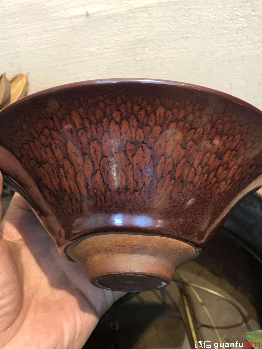 紅紅火火過(guò)年咯  陳大鵬老師  極品 紅鷓鴣斑  口徑：16 斗笠型