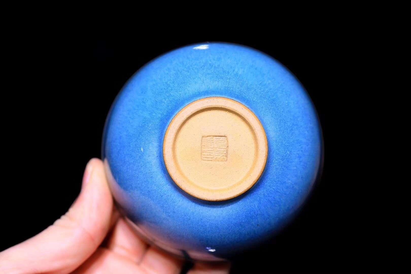 作者：葛昊翔老師作品：藍(lán)寶石 金杯 口徑：8cm*4.3cm