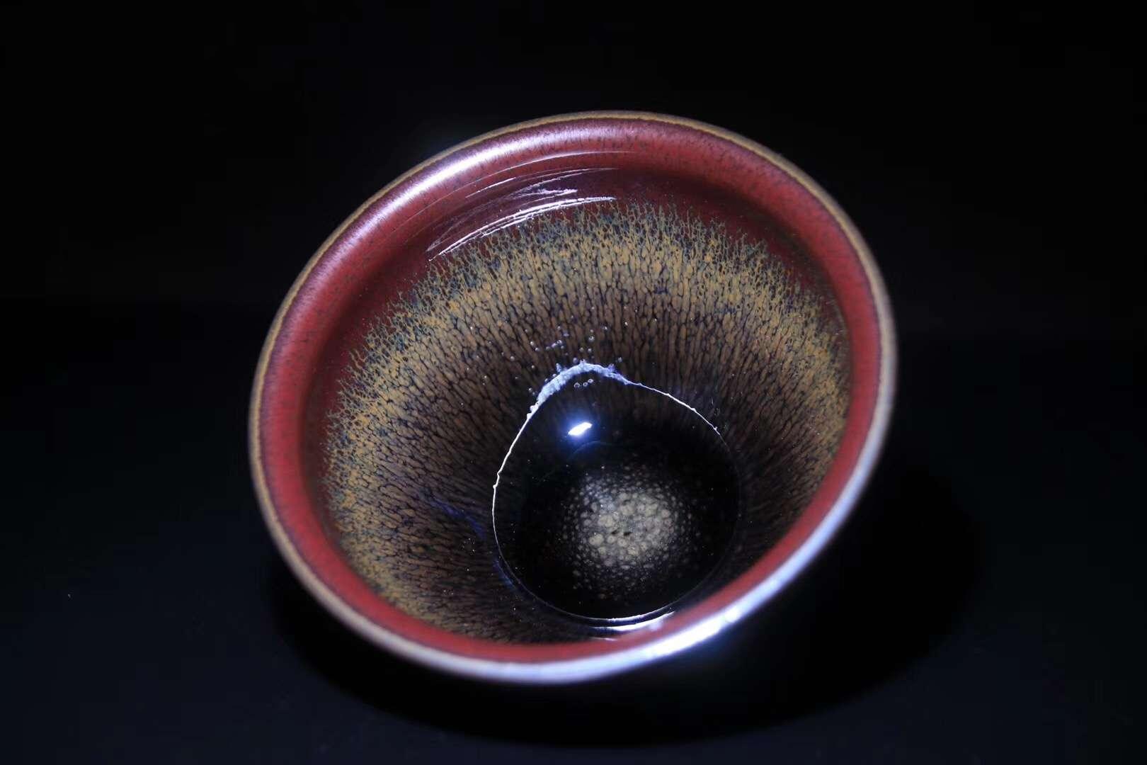 臺灣天目大師 江友庭老師 藏色天目  9.5 x 5.5 cm