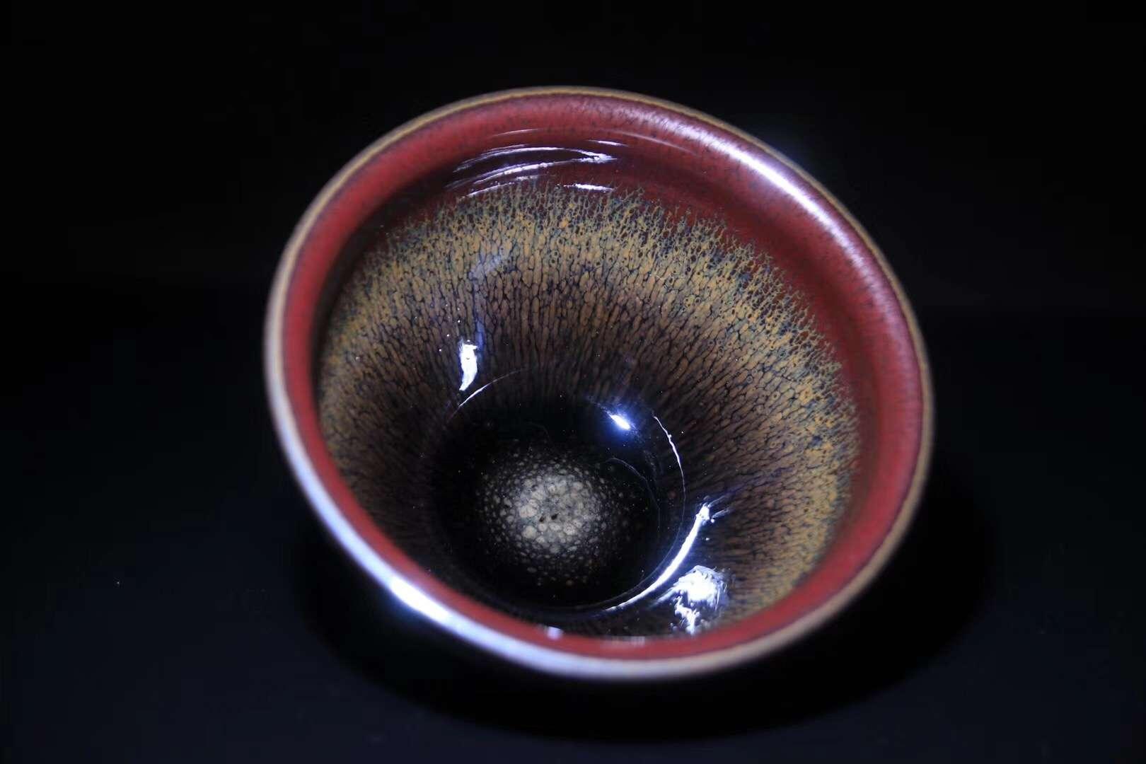 臺灣天目大師 江友庭老師 藏色天目  9.5 x 5.5 cm