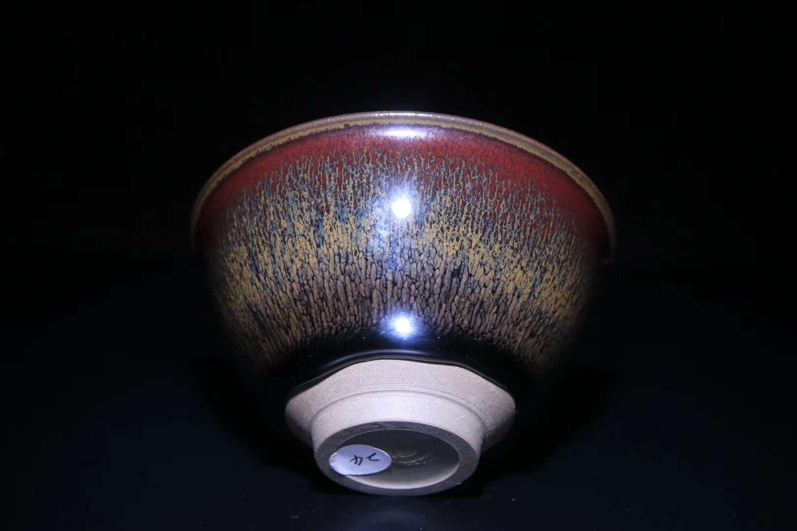 臺灣天目大師 江友庭老師 藏色天目  9.5 x 5.5 cm