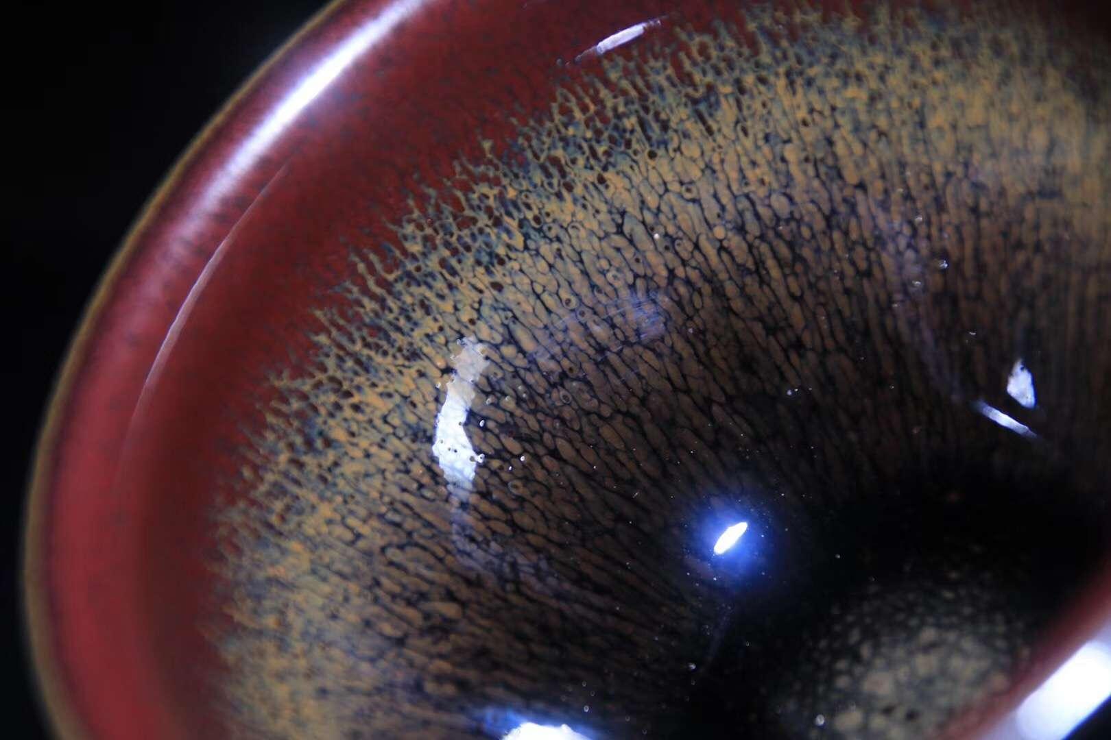 臺灣天目大師 江友庭老師 藏色天目  9.5 x 5.5 cm