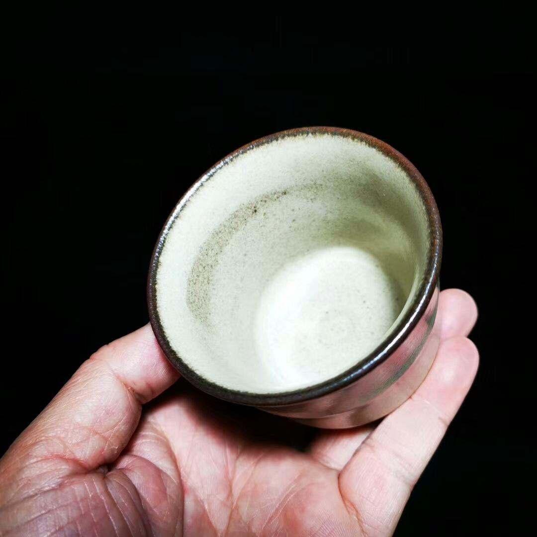 龍窯柴燒，灰貝竹節(jié)杯