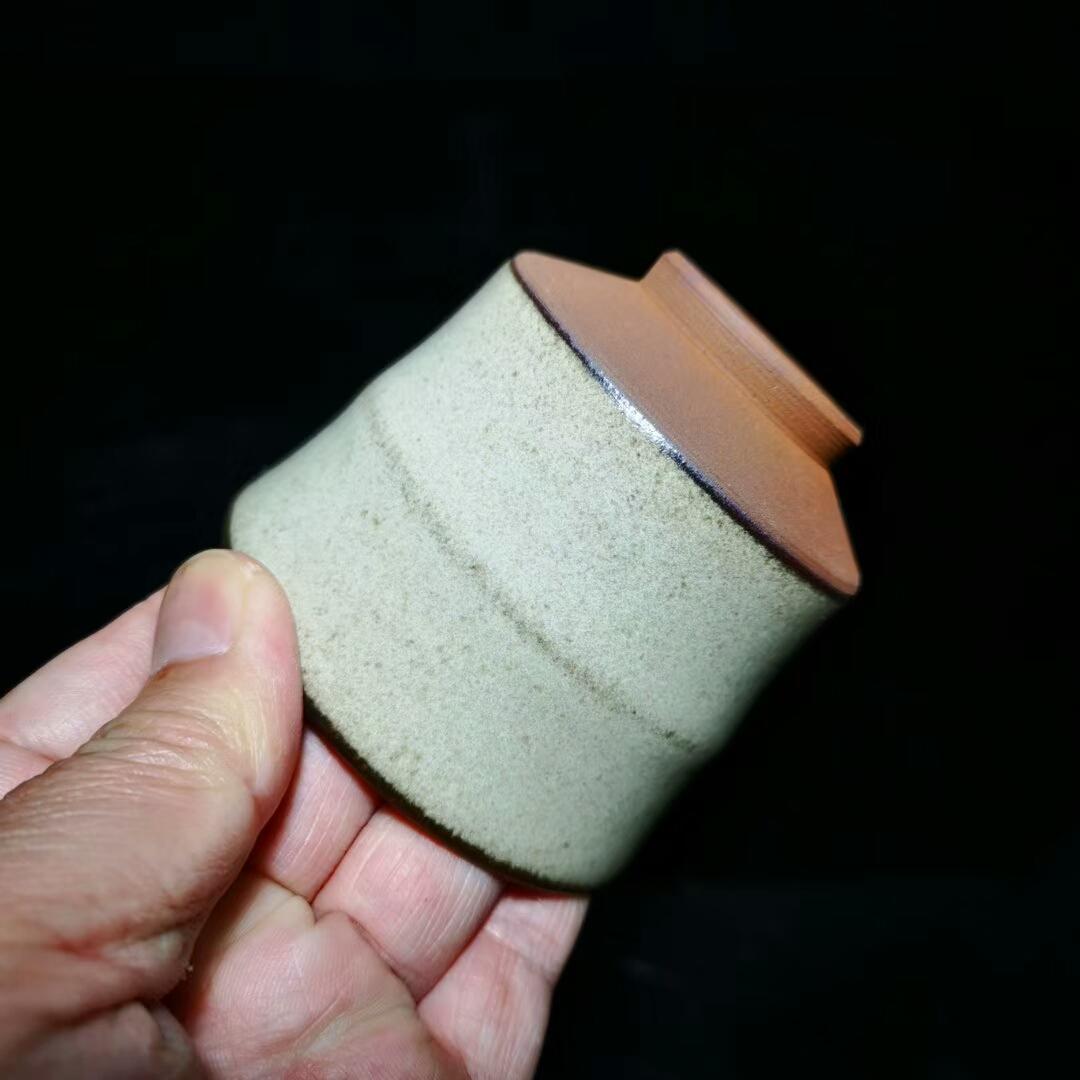 龍窯柴燒，灰貝竹節(jié)杯