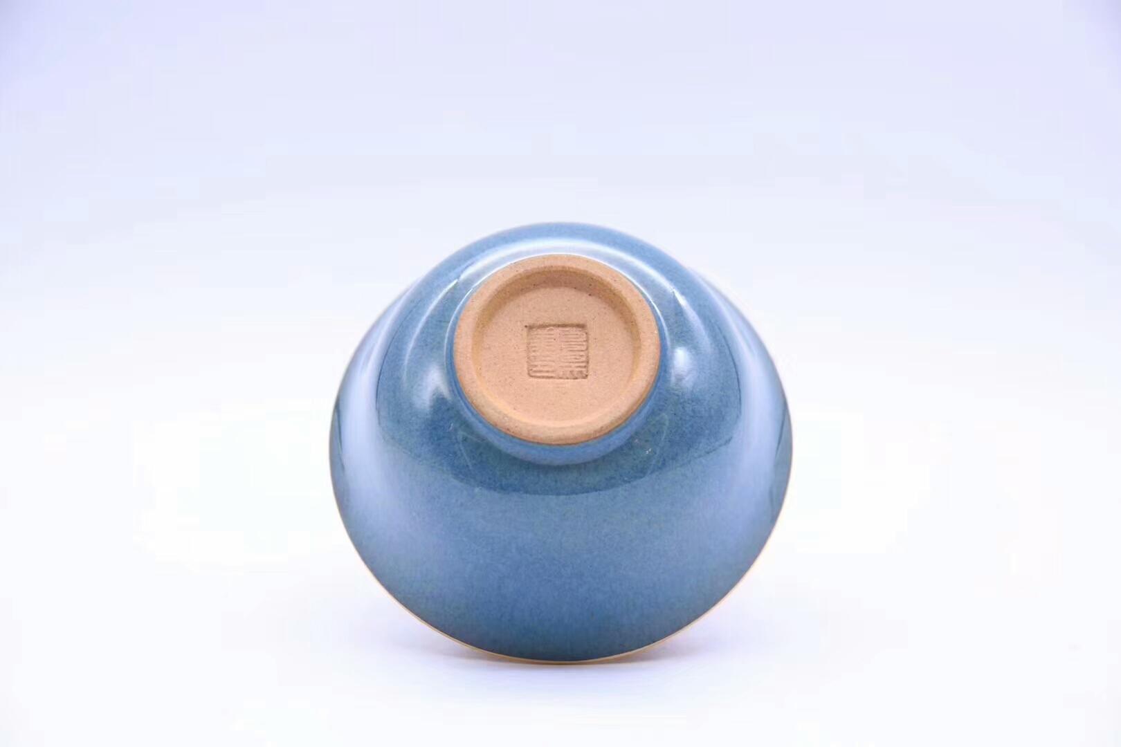 藍(lán)寶石釉24K金盞 收藏級（明星同款） ——非物質(zhì)文化傳承人 ——葛昊翔